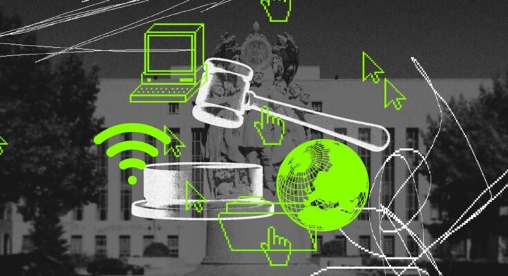 A bíróságon belül, amely folytatja az internet jövőjét