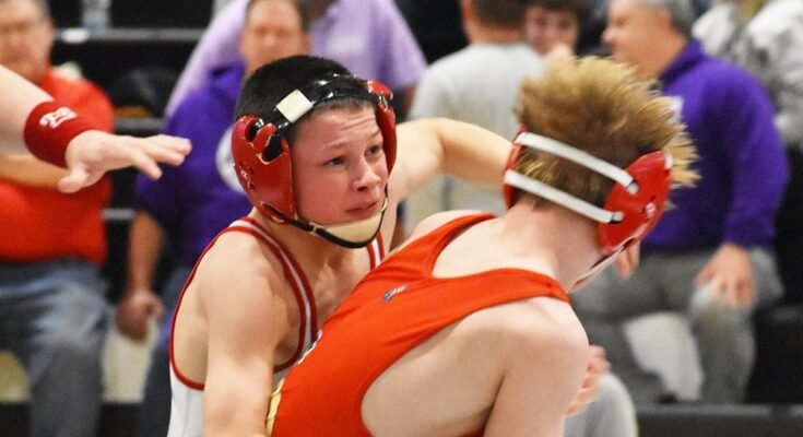 Honesdale birkózás Nathan Schuman PA Red Greco-Roman Freestyle verseny