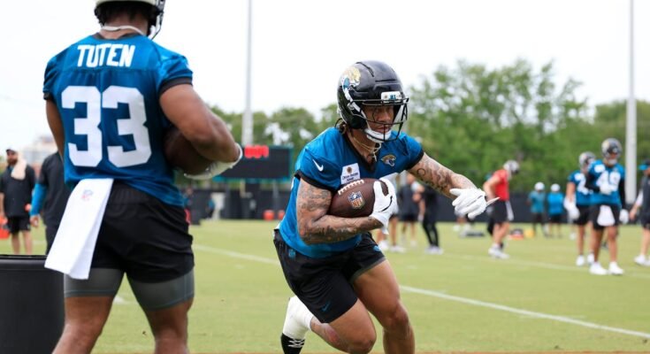 PFF osztályok a Bigsby Tank, Travis Etienne és a Jaguars futó háttámlákhoz