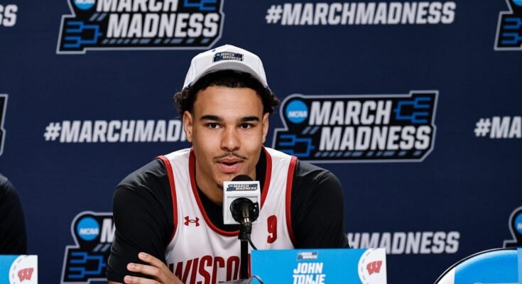 Wisconsin kosárlabda John Tonje NBA A Take -Away Draft választása