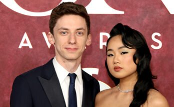 NEW YORK, NEW YORK - JUNE 08: (L-R) Andrew Barth Feldman and Helen J Shen attend The 78th Annual Tony Awards at Radio City Music Hall on June 08, 2025 in New York City. (Photo by Dimitrios Kambouris/Getty Images for Tony Awards Productions)
