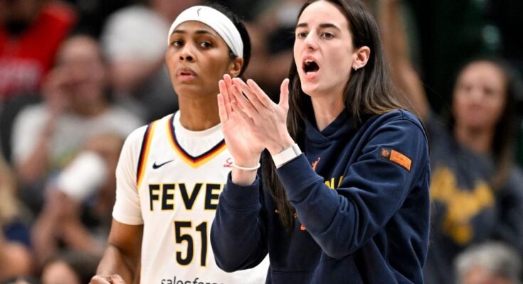 Indiana láz megsérült Caitlin Clark segítségével
